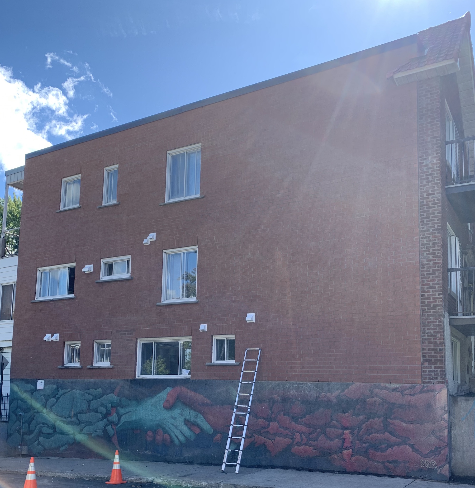 Maçonnerie Montréal - Construction mur coupe-feu en bloc de beton a Montreal