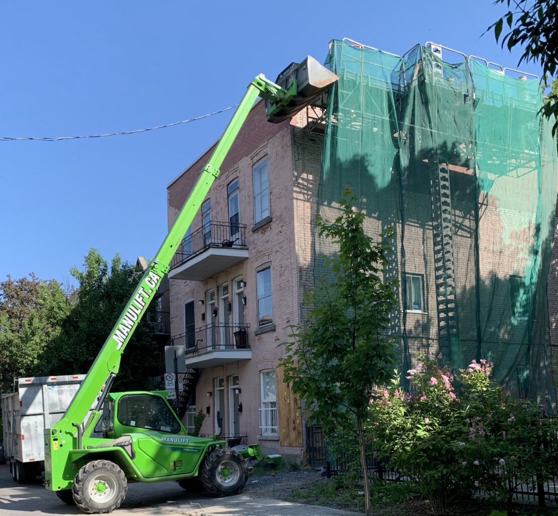 Façade d'un complexe appartement résidentiel