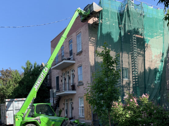 Façade d'un complexe appartement résidentiel